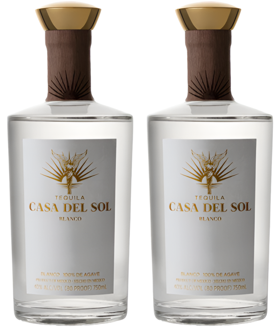 Casa Del Sol Blanco Tequila 2 Bottle Bundle