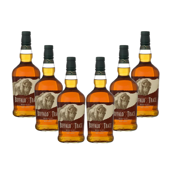 Buffalo Trace Kentucky Straight Bourbon Whiskey 750ML Bundle 6-Pack